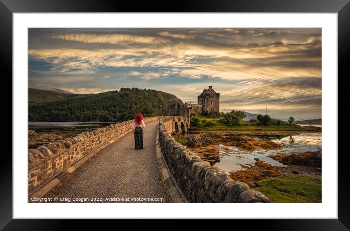 Eilean Donan Castle - Scotland Brave Framed Mounted Print by Craig Doogan