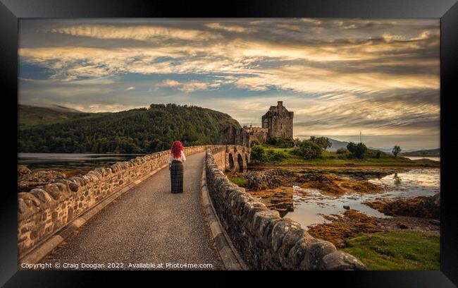 Eilean Donan Castle - Scotland Brave Framed Print by Craig Doogan