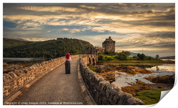 Eilean Donan Castle - Scotland Brave Print by Craig Doogan