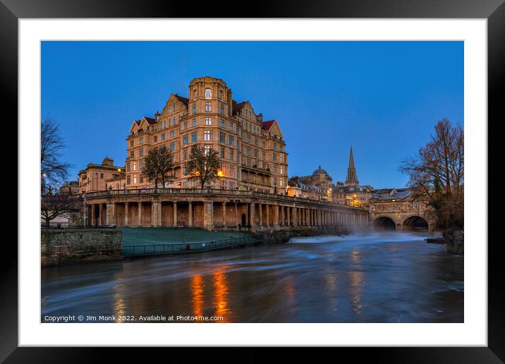 Blue Hour, Bath Framed Mounted Print by Jim Monk
