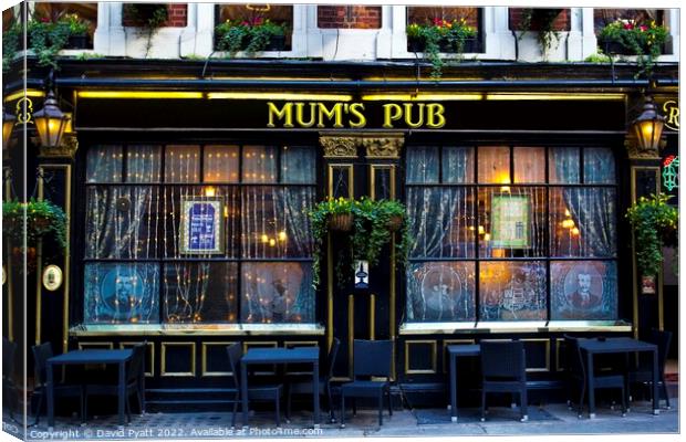 Mums Pub Canvas Print by David Pyatt