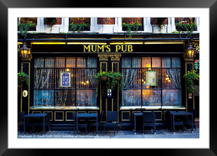 Mums Pub Framed Mounted Print by David Pyatt