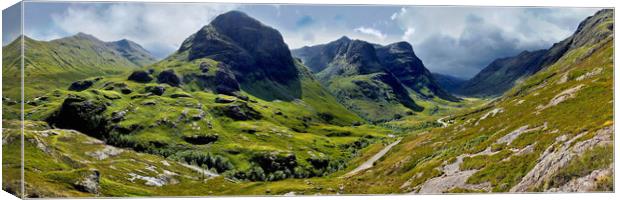 Glencoe, Scotland panoramic Canvas Print by JC studios LRPS ARPS