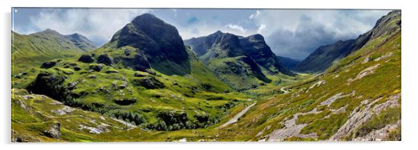 Glencoe, Scotland panoramic Acrylic by JC studios LRPS ARPS