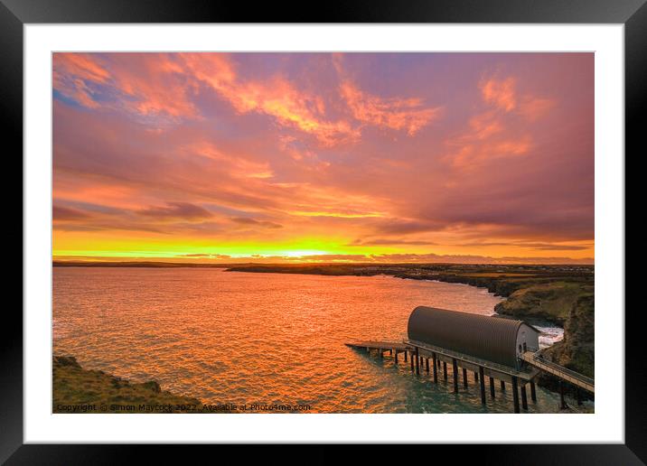 Sunrise over Mother Iveys Bay Framed Mounted Print by Simon Maycock