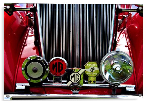 MG Classic British Sports Motor Car Acrylic by Andy Evans Photos