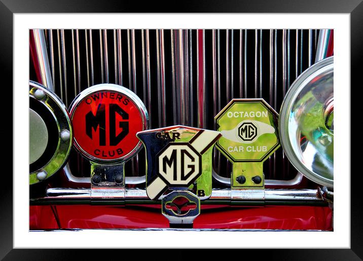 MG Classic British Sports Motor Car Framed Mounted Print by Andy Evans Photos