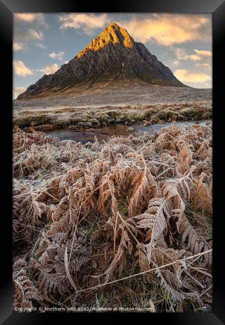 Icy  Buachaille Etve Mor Framed Print by Northern Wild