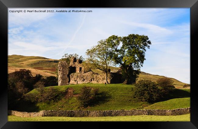 Pendragon Castle Cumbria England Framed Print by Pearl Bucknall