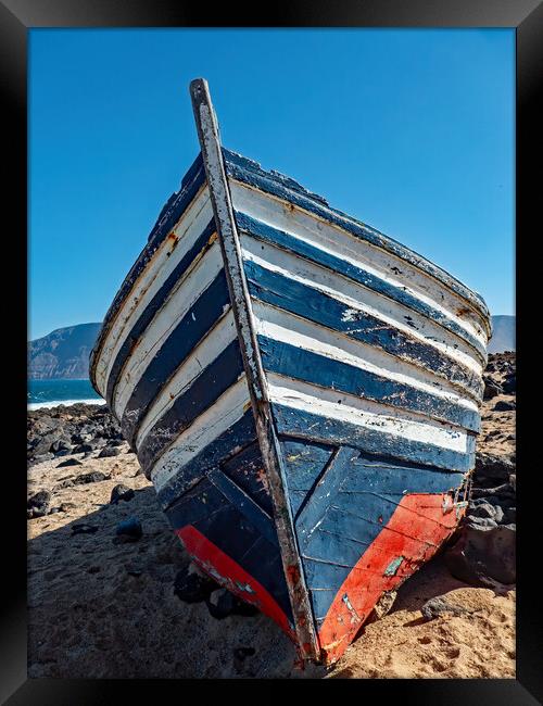 Abandoned Boat Framed Print by Joyce Storey