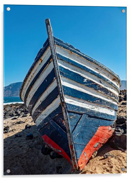 Abandoned Boat Acrylic by Joyce Storey