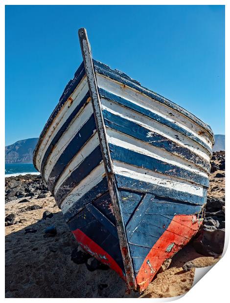 Abandoned Boat Print by Joyce Storey