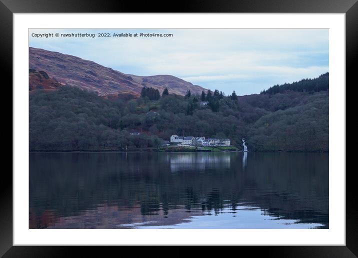 Loch Lomond View Towards Inversnaid Falls Framed Mounted Print by rawshutterbug 