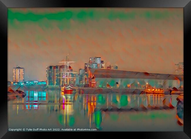 The Tall Ship Glenlee At The Riverside, Glasgow Framed Print by Tylie Duff Photo Art