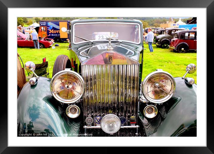 Rolls Royce 20/25. Framed Mounted Print by john hill