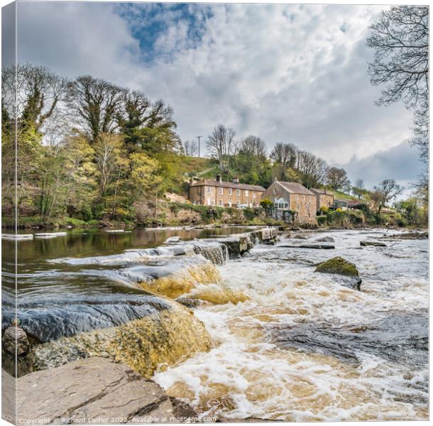 Over to Demesnes Mill, Barnard Castle Canvas Print by Richard Laidler