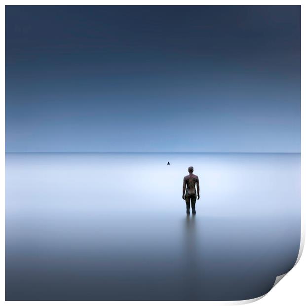 Another Place Antony Gormley Statue Print by Phil Durkin DPAGB BPE4