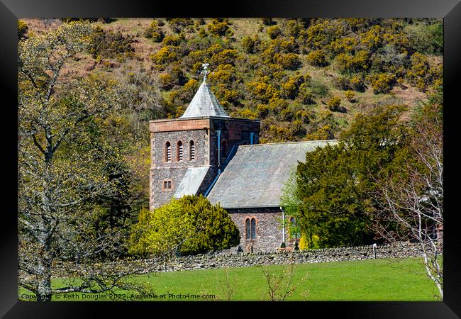 All Saints Church, Watermillock, Ullswater Framed Print by Keith Douglas