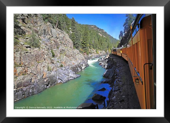All Aboard Framed Mounted Print by Donna Kennedy
