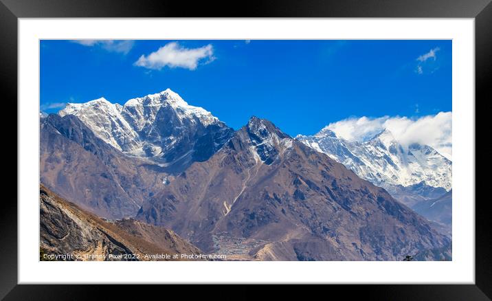 Magnificent Himalayan Peaks Framed Mounted Print by Margaret Ryan
