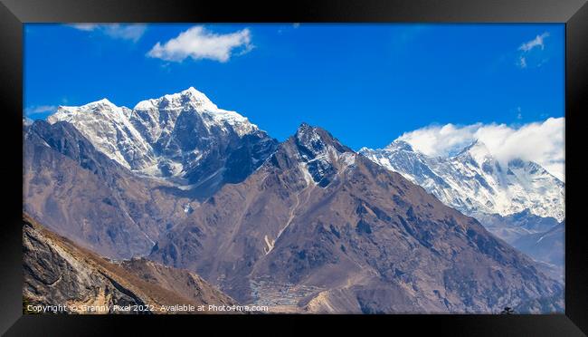 Magnificent Himalayan Peaks Framed Print by Margaret Ryan