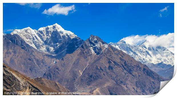Magnificent Himalayan Peaks Print by Margaret Ryan