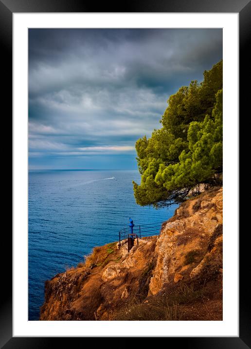 Sea at Costa Brava in Spain Framed Mounted Print by Artur Bogacki