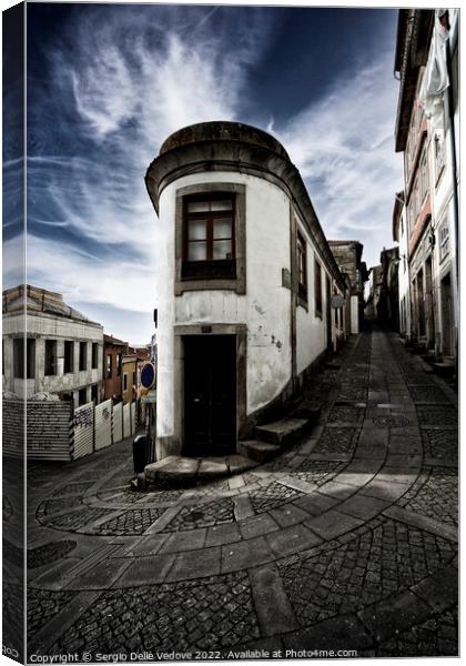 typical old houses in Porto, Portugal  Canvas Print by Sergio Delle Vedove