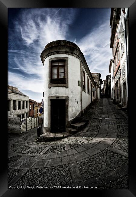 typical old houses in Porto, Portugal  Framed Print by Sergio Delle Vedove