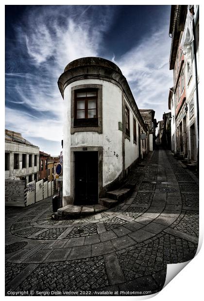 typical old houses in Porto, Portugal  Print by Sergio Delle Vedove