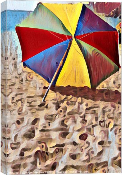 Resilient Umbrella Canvas Print by Roger Mechan