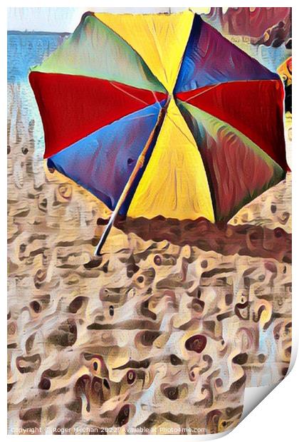 Resilient Umbrella Print by Roger Mechan