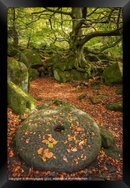 Ancient Relics of Padley Gorge Framed Print by Steven Nokes