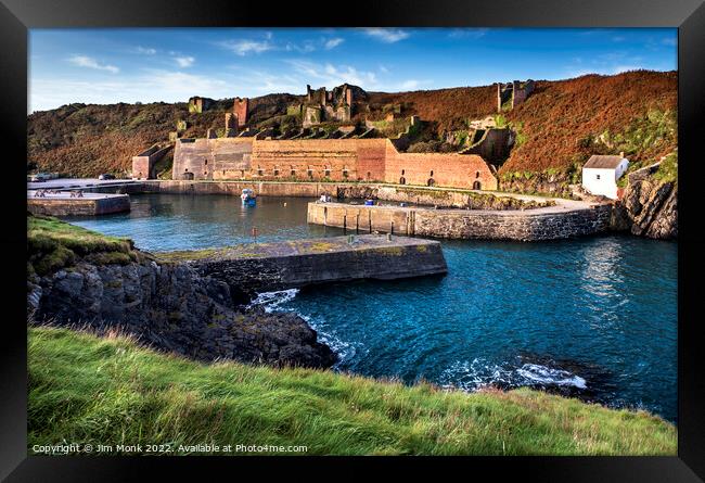 Porthgain Harbour, Pembrokeshire. Framed Print by Jim Monk