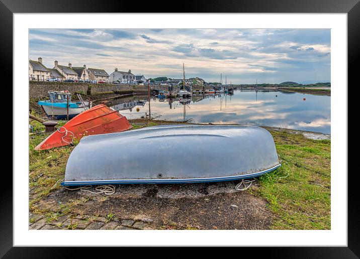 Irvine Harbour  Framed Mounted Print by Valerie Paterson