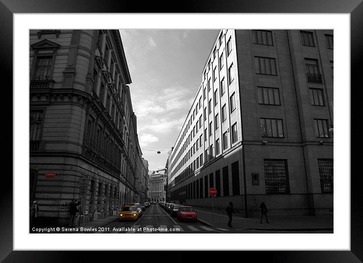 The Streets of Prague - Colour Composite Framed Mounted Print by Serena Bowles