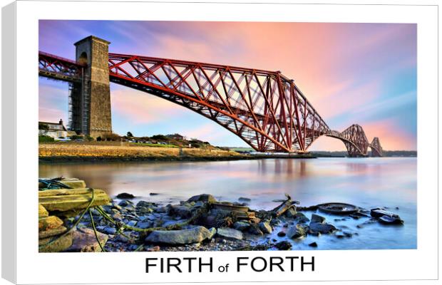 FIRTH of FORTH the iconic rail bridge Canvas Print by JC studios LRPS ARPS