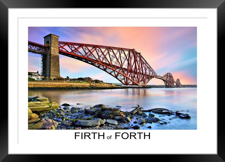FIRTH of FORTH the iconic rail bridge Framed Mounted Print by JC studios LRPS ARPS