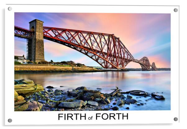FIRTH of FORTH the iconic rail bridge Acrylic by JC studios LRPS ARPS