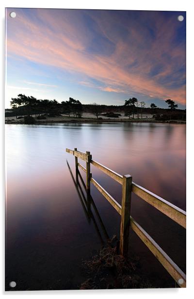 Knapps Loch Sunsrise Acrylic by Grant Glendinning
