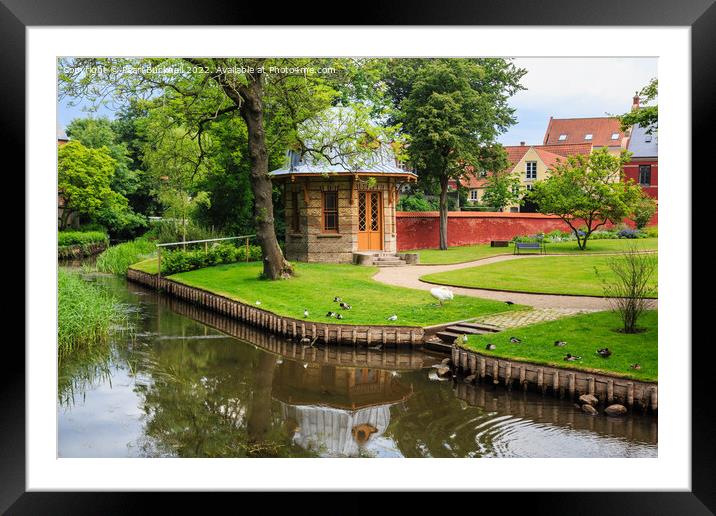 Ribe Gardens Denmark Framed Mounted Print by Pearl Bucknall