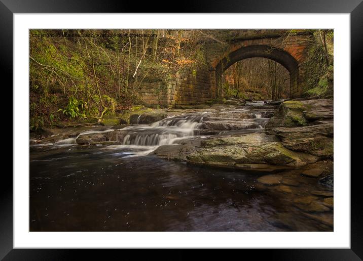 The Enchanting Falling Foss Framed Mounted Print by Ron Ella