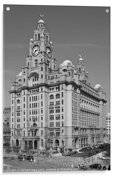 The Royal Liver Building Acrylic by Bernard Rose Photography