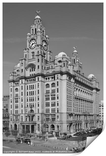 The Royal Liver Building Print by Bernard Rose Photography