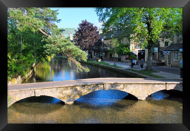 Bourton on the Water Cotswolds England UK Framed Print by Andy Evans Photos