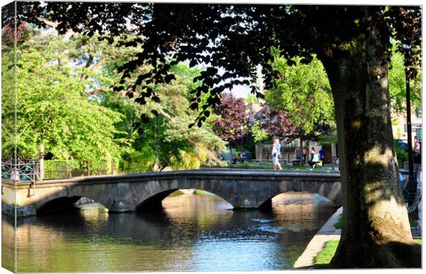 Bourton on the Water Cotswolds England UK Canvas Print by Andy Evans Photos
