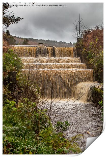 Hidden Gem Waterfall Print by Ron Ella