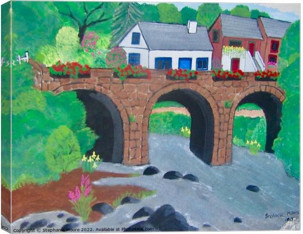 Ramelton Bridge Canvas Print by Stephanie Moore