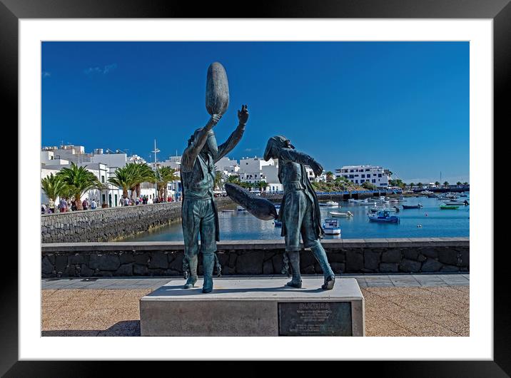 Los Buches in Arrecife Framed Mounted Print by Joyce Storey