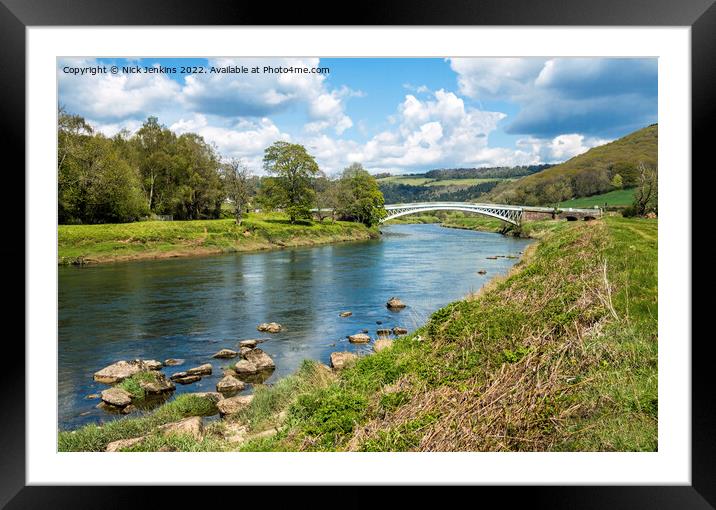 Bigsweir Bridge Over the River Wye  Framed Mounted Print by Nick Jenkins